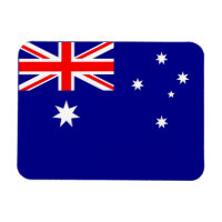 Patriotic flexible magnet with flag of Australia