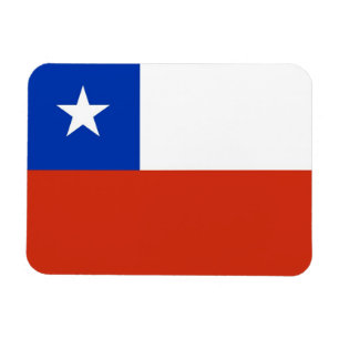 Patriotic flexible magnet with flag of Chile
