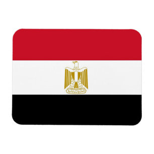 Patriotic flexible magnet with flag of Egypt