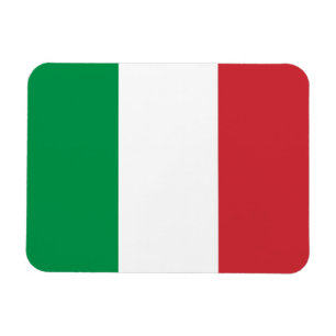 Patriotic flexible magnet with flag of Italy