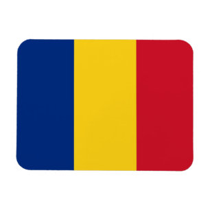 Patriotic flexible magnet with flag of Romania