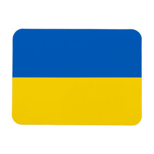Patriotic flexible magnet with flag of Ukraine