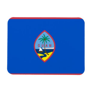 Patriotic flexible magnet with Guam flag
