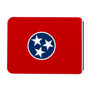 Patriotic flexible magnet with Tennessee flag