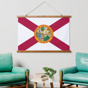 Patriotic Florida Tapestry, Florida Flag Hanging Tapestry