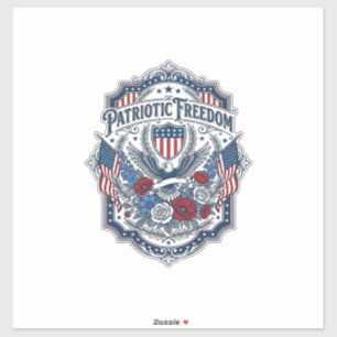 Patriotic Florist Vector Graphic Tee_1