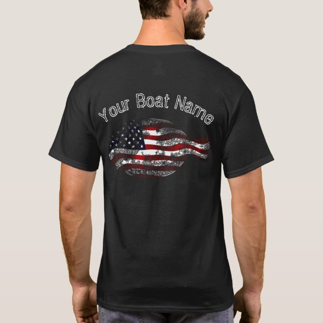 Patriotic Flounder Shirt (Back)