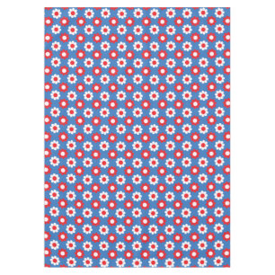 Patriotic Flower Power Tablecloth