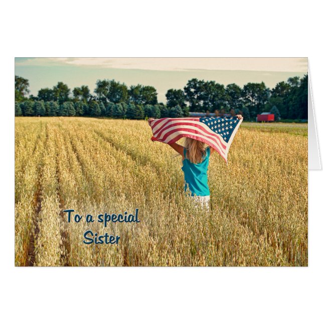 Patriotic for Sister (Front Horizontal)