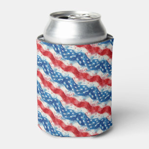 Patriotic Fourth of July Party Can Coolers