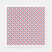 Patriotic Fourth of July seamless pattern on a Nap