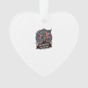 Patriotic Frankenstein Freedom Brute Horror Monste Ornament