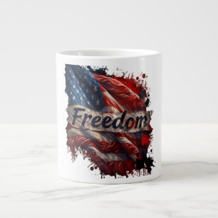Patriotic "Freedom" Coffee Mug