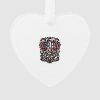 Patriotic Freedom Handlebars Biker Road Freedom Pa Ornament
