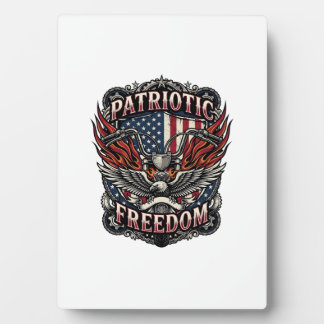Patriotic Freedom Handlebars Biker Road Freedom Pa Plaque