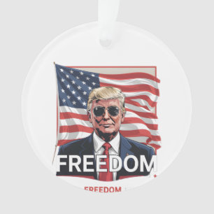 Patriotic Freedom Let Freedom Ring Ornament
