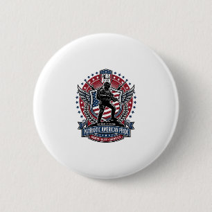 Patriotic Freedom Operator Silhouette Military Ins 2 Inch Round Button