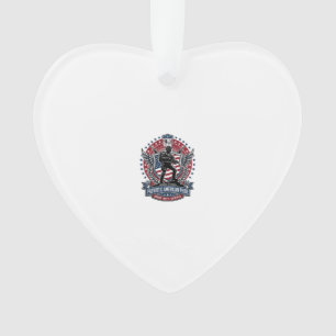 Patriotic Freedom Operator Silhouette Military Ins Ornament