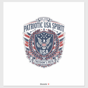 Patriotic Freedom Shield Liberty Icons & Symbols V