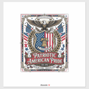 Patriotic Freedom Shield Liberty Icons & Symbols V