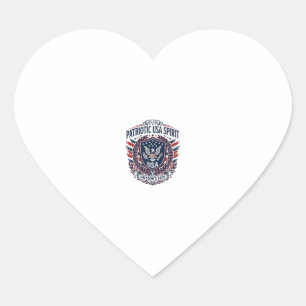 Patriotic Freedom Shield Liberty Icons & Symbols V Heart Sticker