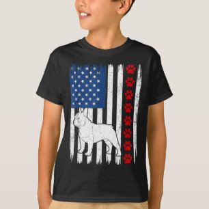 Patriotic french bulldog american flag dog 4th of T-Shirt