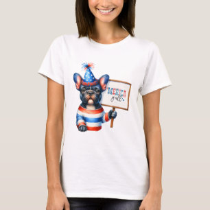 Patriotic French Bulldog 'Merica Y'all T-Shirt