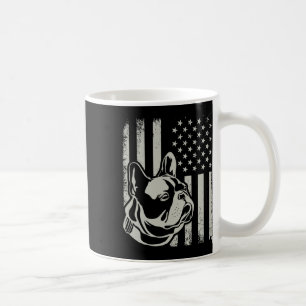 Patriotic French Bulldog Owner Lover American Flag Coffee Mug