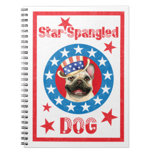 Patriotic Frenchie Notebook