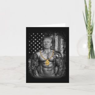 Patriotic Gangster Anti Liberal Shirt Pro Trump Re Card