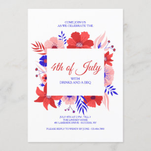Patriotic Garden Party Invitation