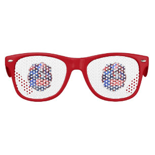 Patriotic George Washington Fireworks Design Kids Sunglasses