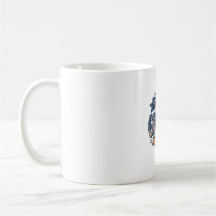 Patriotic Georgia Peach Bow Vintage 4th of July Sh Coffee Mug