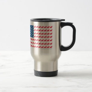 Patriotic German Shepherds Travel Mug