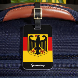Patriotic Germany Luggage Tags, German Flag Tag