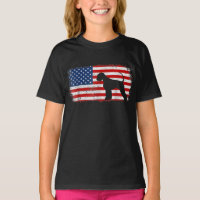 Patriotic Giant Schnauzer American Flag