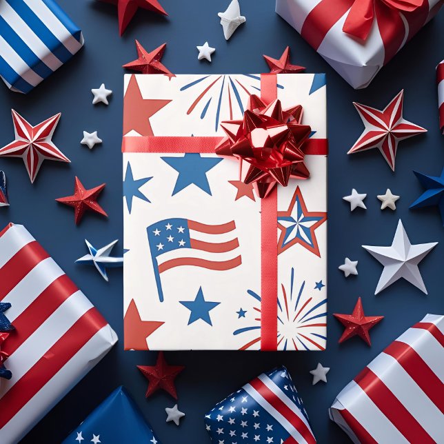 Patriotic Gift Wrap (Creator Uploaded)
