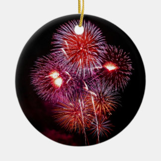 Patriotic Gifts Fireworks from the 4th of July Ceramic Ornament