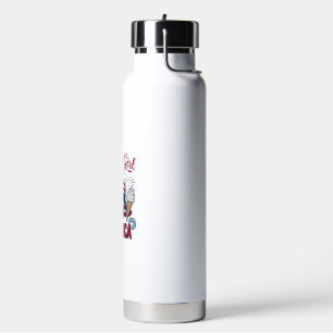 Patriotic Girl America Summer Vintage T-Shirt Desi Water Bottle