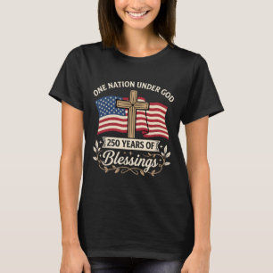 Patriotic Girl Loves Jesus And America Too T-Shirt