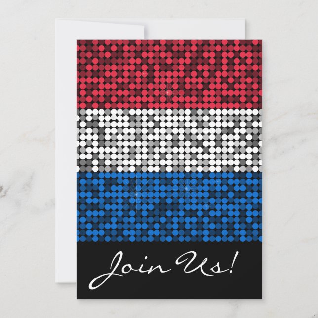 Patriotic Glam Invitation (Front)