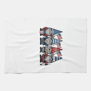 Patriotic Gnome Nurse Vector Vintage Engraving Des Kitchen Towel