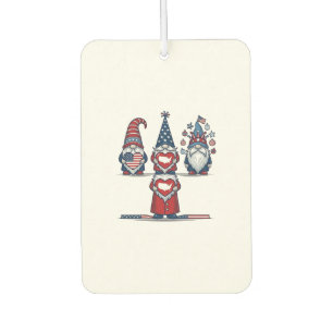 Patriotic Gnome Trio Vintage Vector Design_1 Air Freshener
