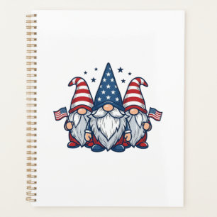 Patriotic Gnome Trio Vintage Vector Design_1 Planner