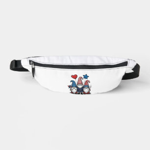 Patriotic Gnome Vintage Engraving Vector Design_1 Fanny Pack