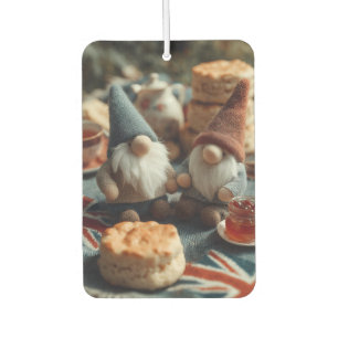 Patriotic Gnomes Enjoying British Afternoon Tea  Air Freshener