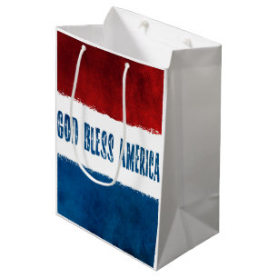 Patriotic God Bless America Medium Gift Bag