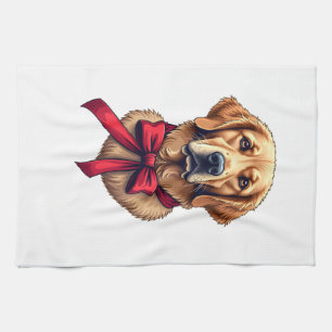 Patriotic Golden Retriever Gift Vintage Shirt 2 Kitchen Towel