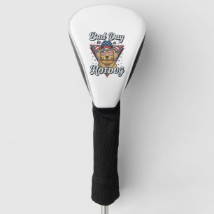 Patriotic Golden Retriever Hotdog Vintage Shirt De Golf Head Cover