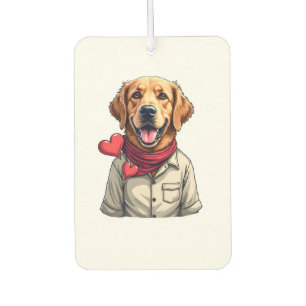 Patriotic Golden Retriever Lover Vintage Shirt 2 Air Freshener